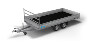 Een aanhanger die gestald kan worden in een garagebox.