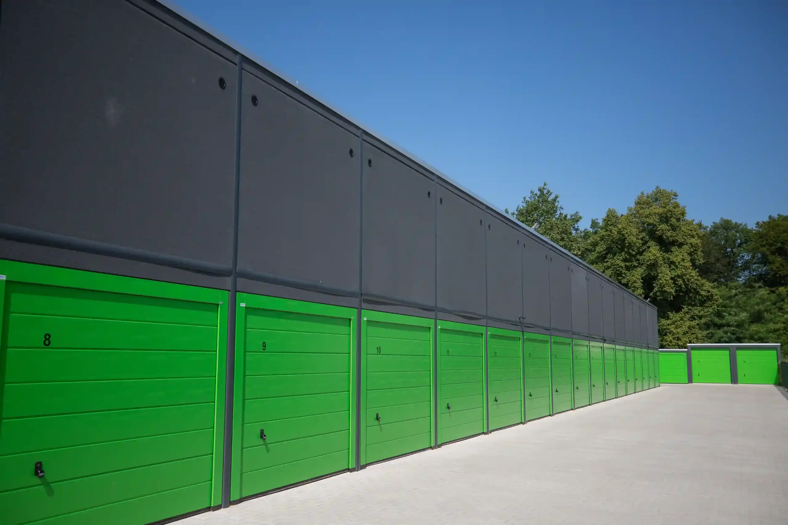 Overzicht van de garageboxen te huur in Enschede.