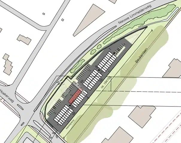 Overzicht van de garageboxen te huur in Enschede.