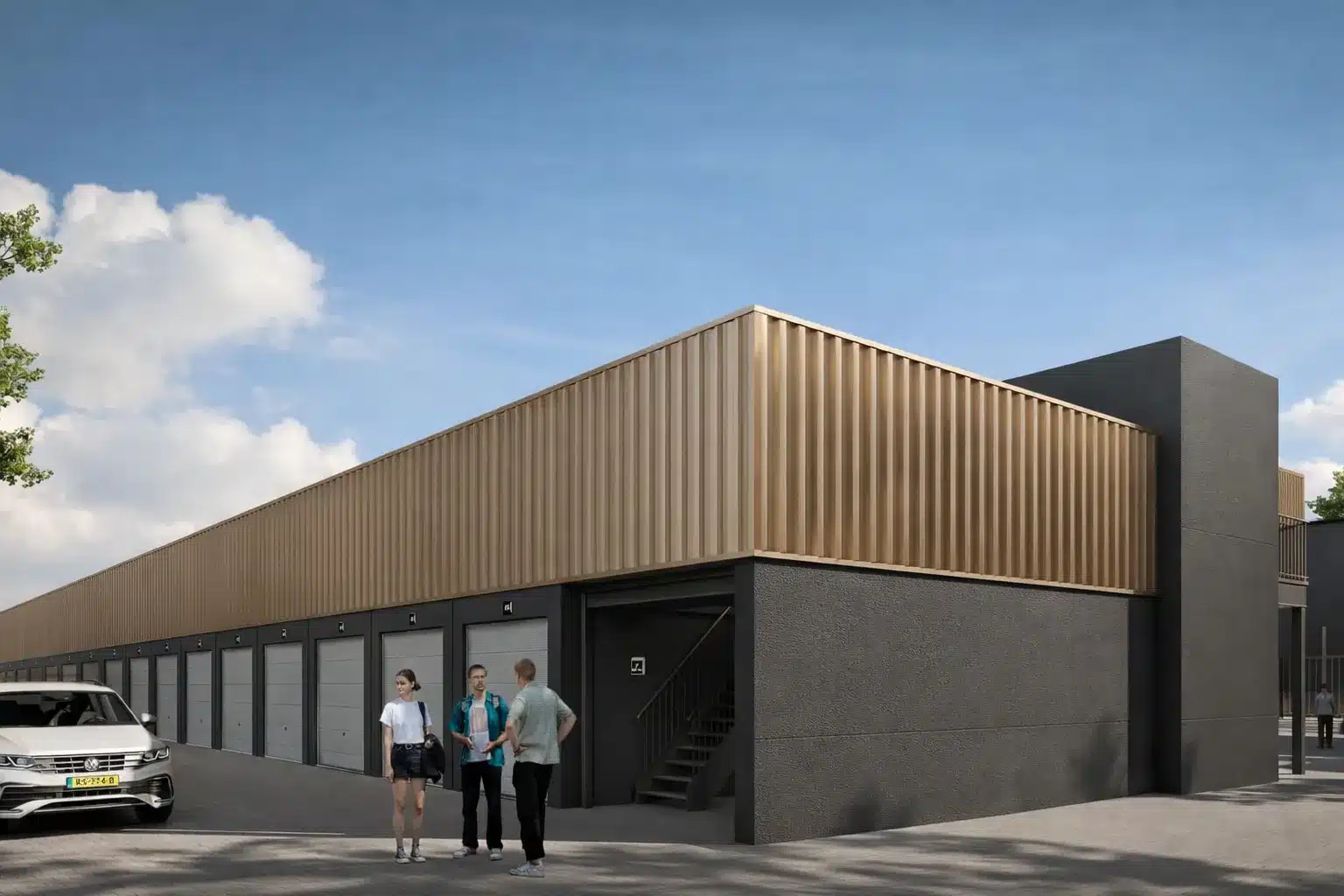 Overzicht van de garageboxen te huur in Enschede.