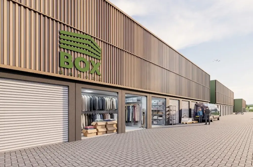 Kledingopslag in een garagebox