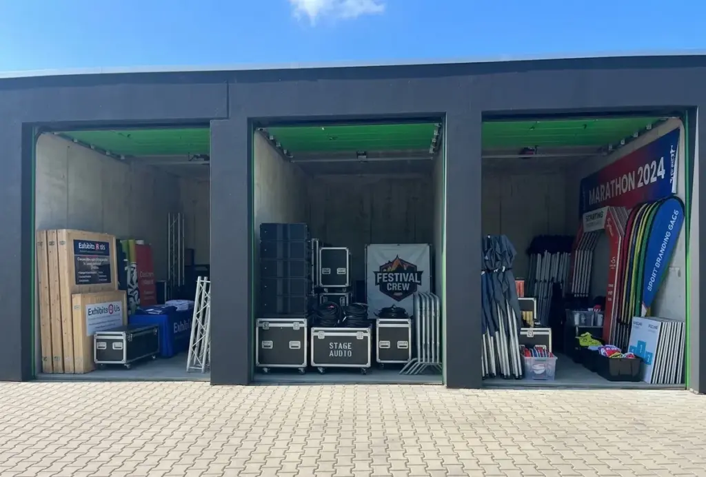 Evenementopslag in een garagebox